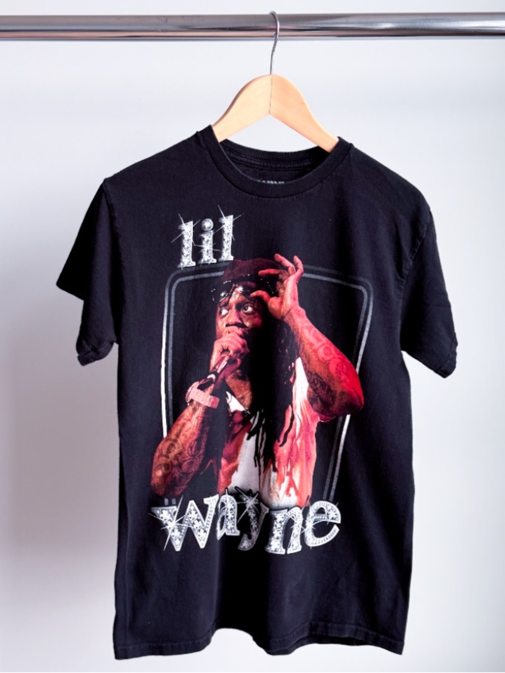 Lil Wayne Young Money Graphic Tee 2023 Bravado Merch Black M fits S 19x26.75